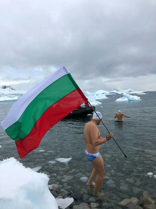 Petar Stoychev Became Champion In The Icy Waters Of Antarctica