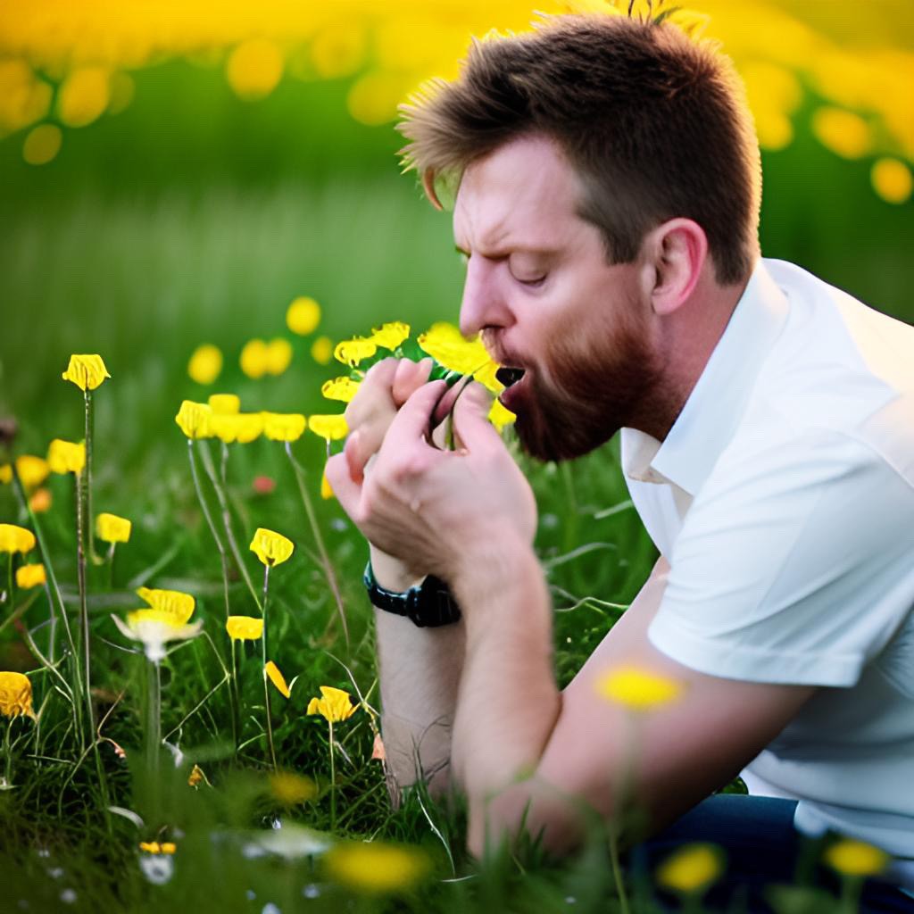 Man Eats Dandelions