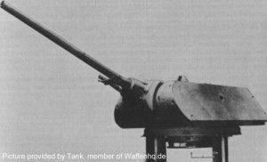 128 mm (5 in) KwK 44 gun L/55 naval gun