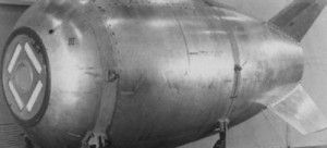 A mark eight bomb used by the USA and UK during the berlin blitz