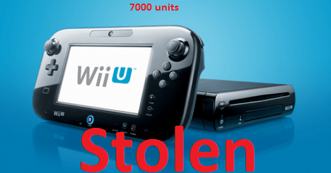 two million dollars of wii consoles stolen