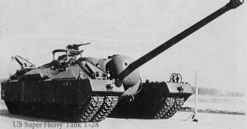 T-28-95 super-heavy American tank