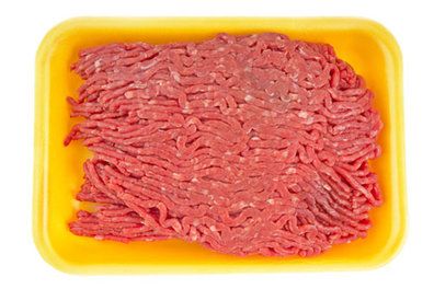 woman beaten with ground beef