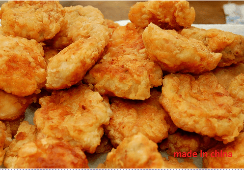 imported chicken nuggets